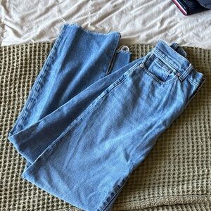 Madewell Women's Straight Leg Blue Jeans
